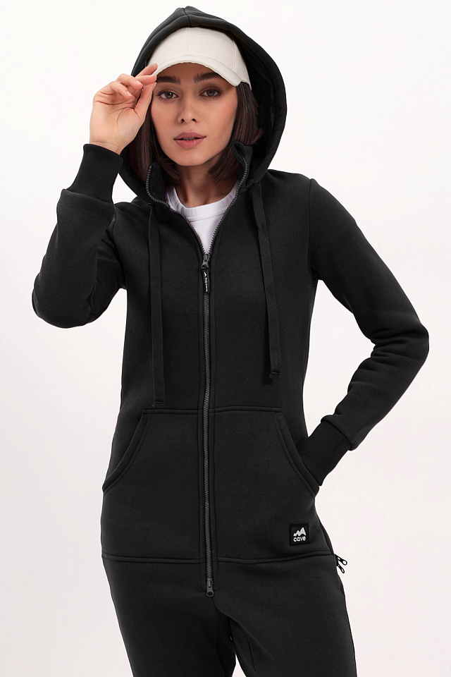 Комбинезон Fresh женский с начесом черный