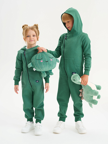 Комбинезон Dory детский с начесом темно-зеленый