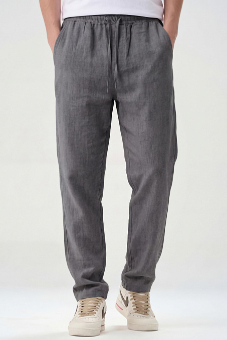 Брюки Flaxy 2.0 мужские льняные серые
