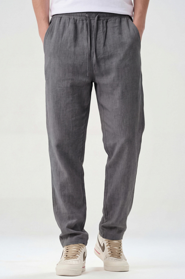 Брюки Flaxy 2.0 мужские льняные серые