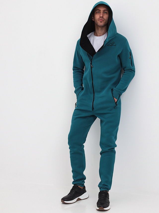 Комбинезон Urban мужской с начесом бирюзовый