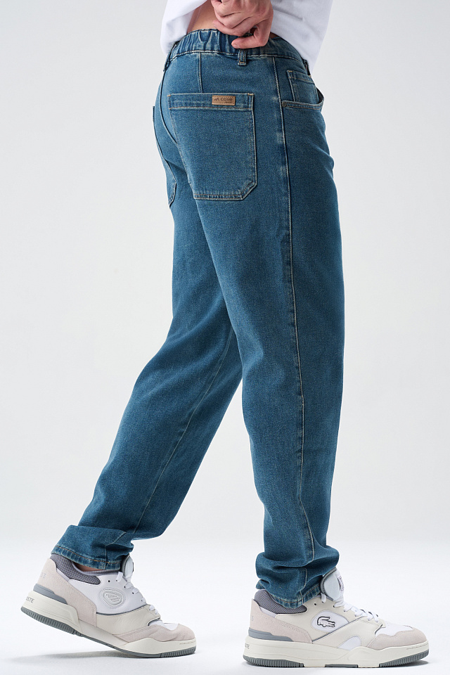 Джинсы Tapered мужские синие