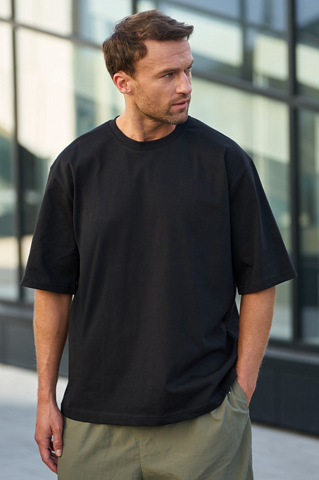 Футболка Oversize мужская черная