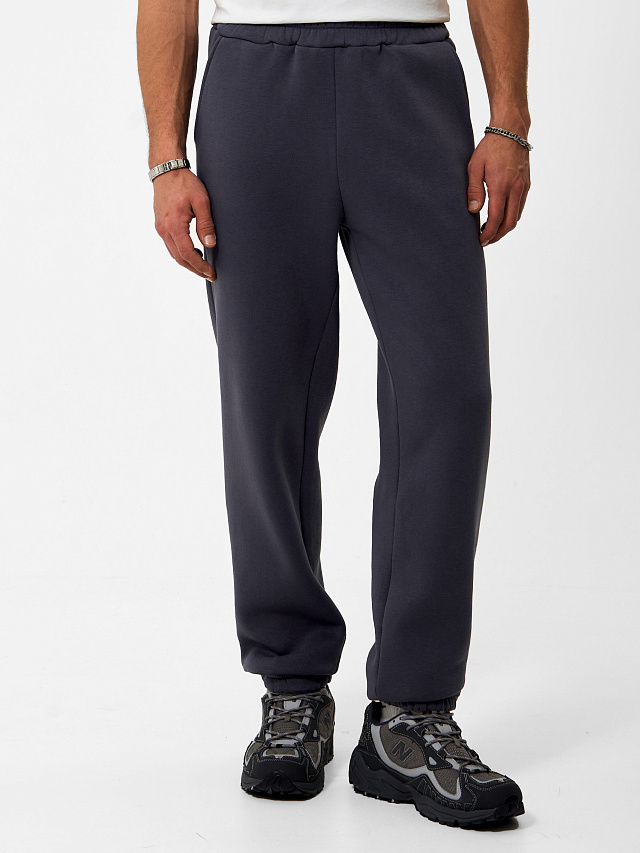 Брюки Base с начесом серые