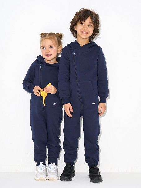 Комбинезон Dory детский с начесом темно-синий
