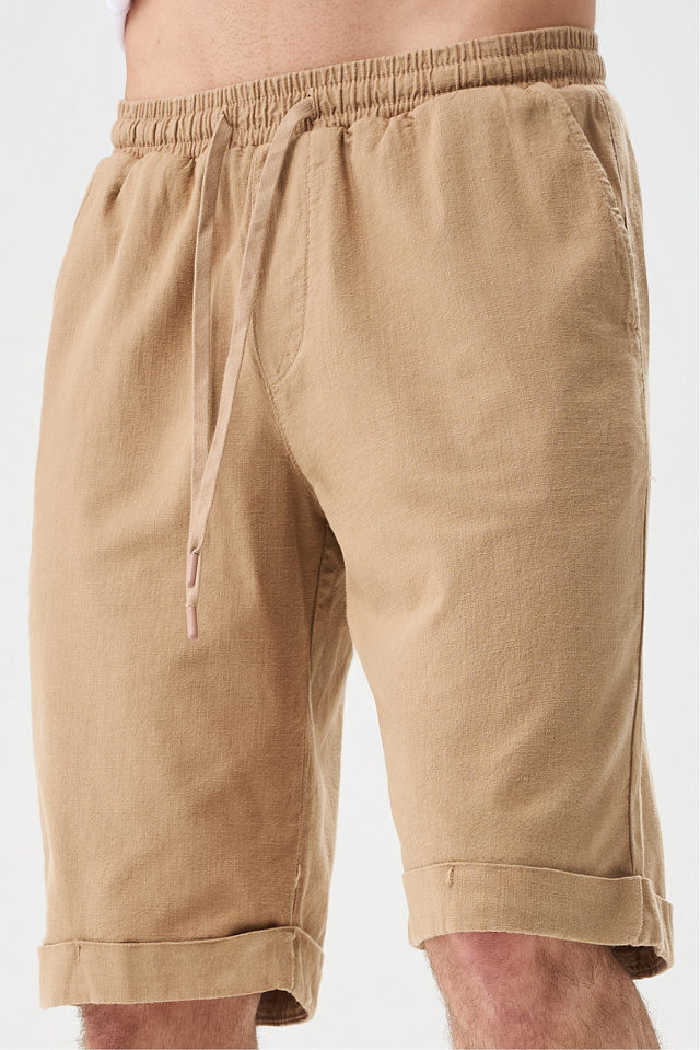 Шорты Flaxy 2.0 мужские льняные бежевые