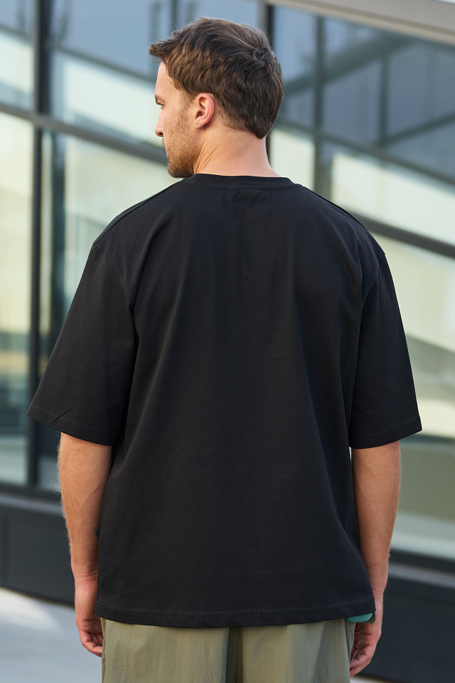 Футболка Oversize мужская черная