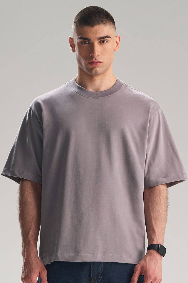 Футболка Oversize мужская серая (К)