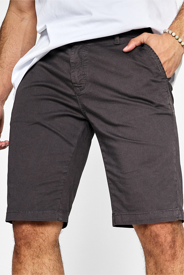Шорты классические мужские серые