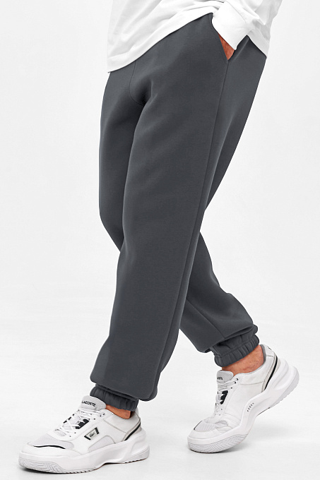 Брюки Base с начесом серые
