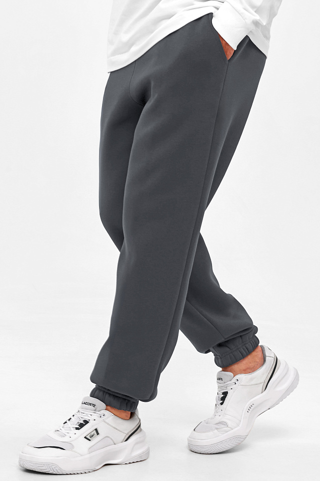 Брюки Base с начесом серые