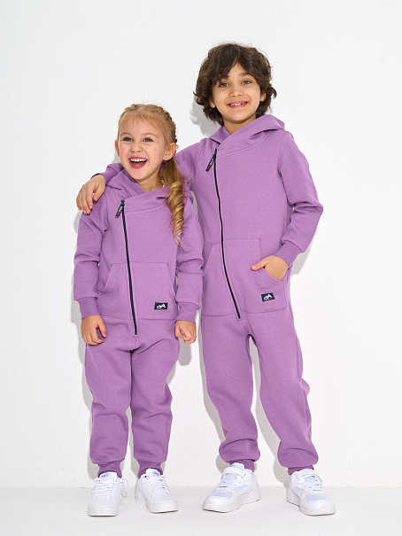Комбинезон Dory детский с начесом сиреневый