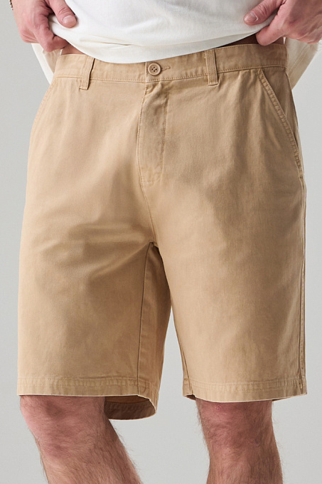 Шорты Basic сanvas мужские бежевые