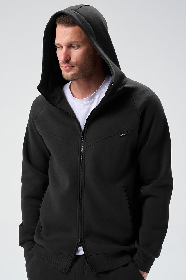 Толстовка Urban мужская с начесом черная