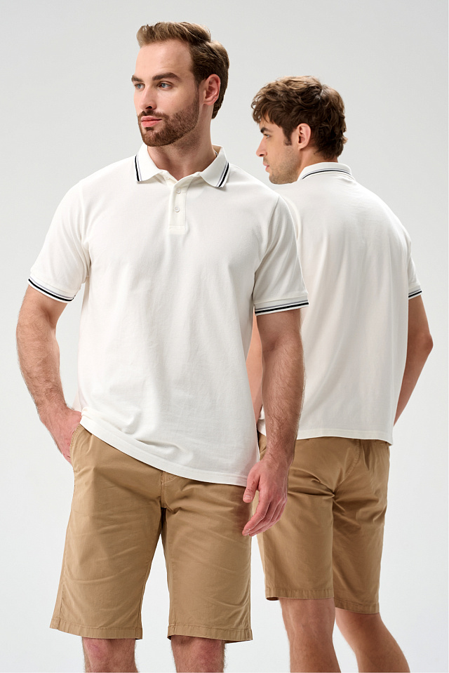 Поло мужское белое