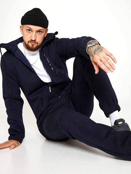 Комбинезон Siberian 2.0 мужской с начесом темно-синий