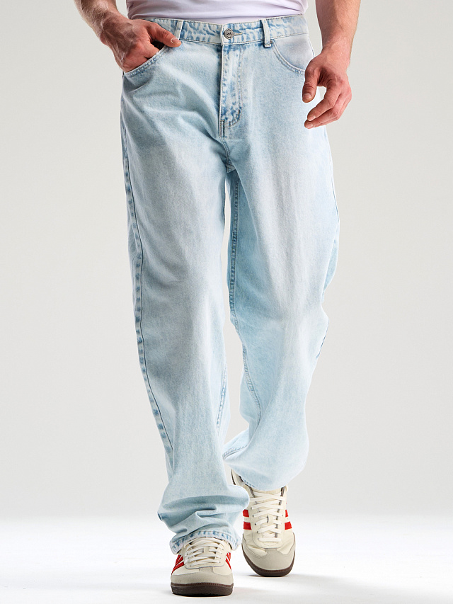 Джинсы Baggy мужские голубые