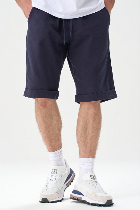 Шорты Flaxy 2.0 мужские льняные темно-синие