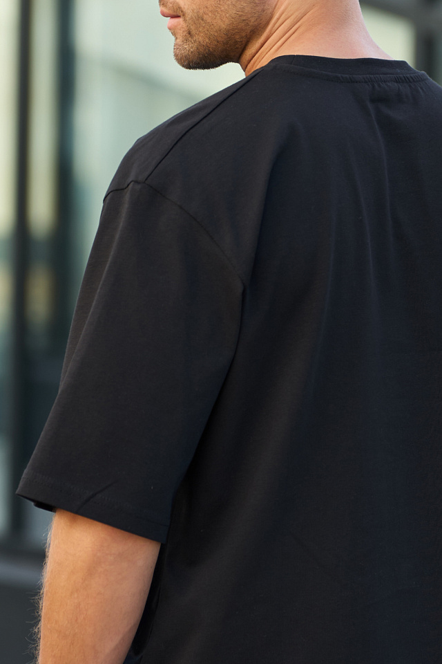 Футболка Oversize мужская черная