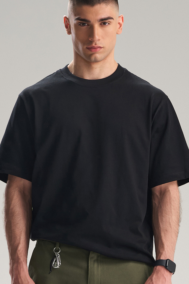Футболка Oversize мужская черная (К)