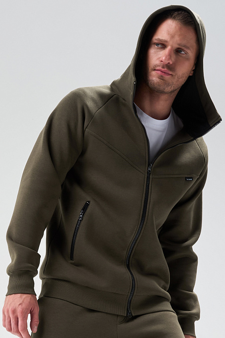 Толстовка Urban мужская с начесом хаки