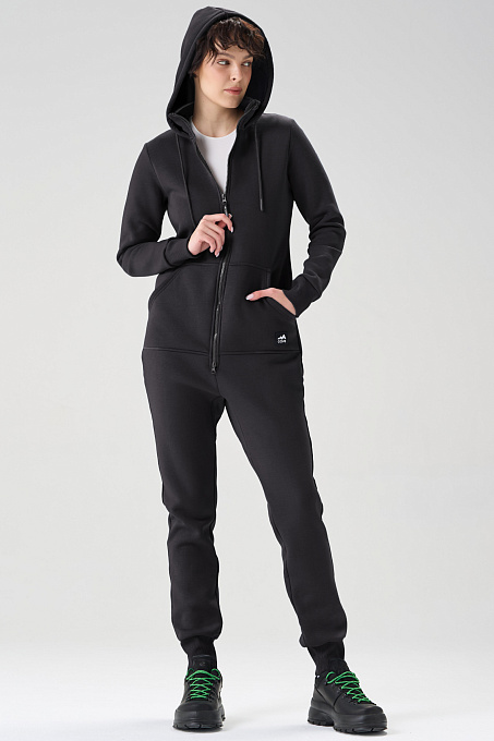 Комбинезон Fresh женский с начесом черный