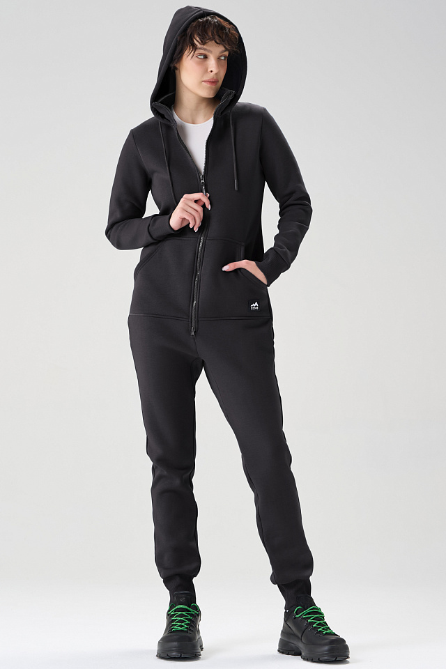 Комбинезон Fresh женский с начесом черный