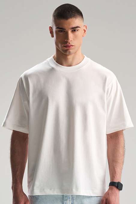 Футболка Oversize мужская белая (К)
