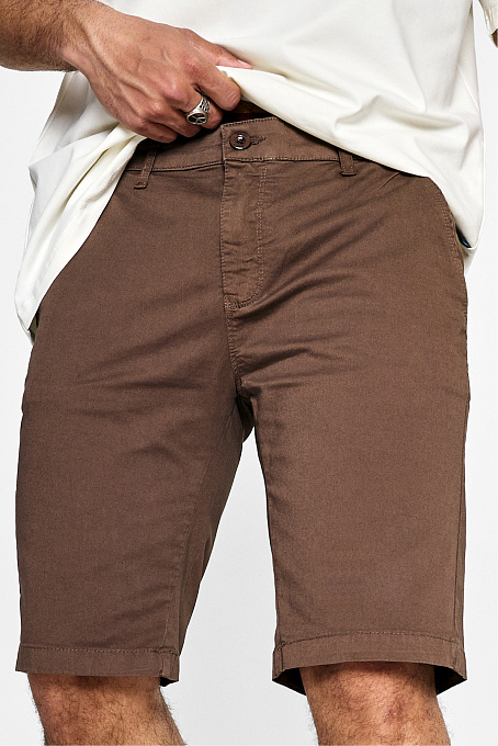 Шорты классические мужские коричневые