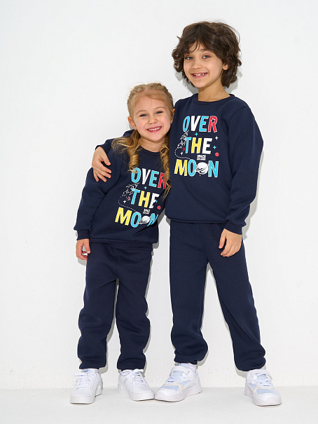 Костюм Kiddy детский с начесом темно-синий