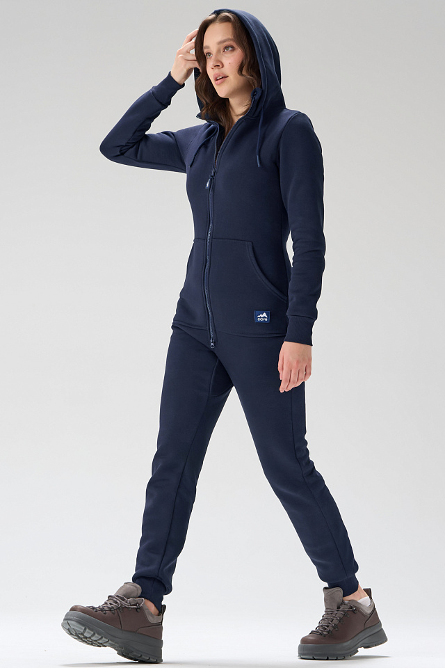 Комбинезон Fresh женский с начесом темно-синий