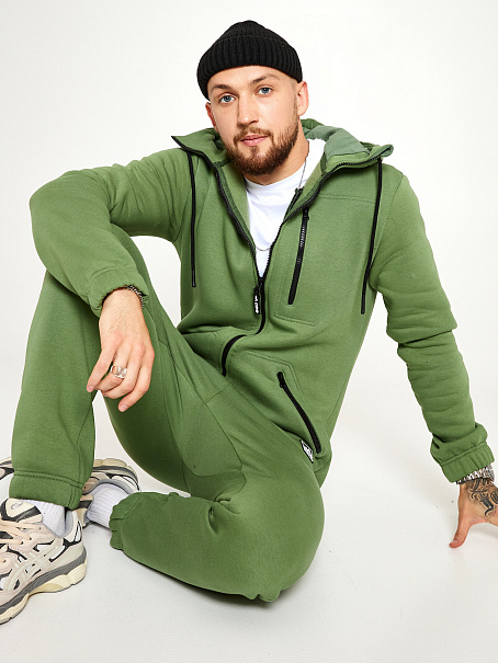 Комбинезон Siberian 2.0 мужской с начесом оливковый