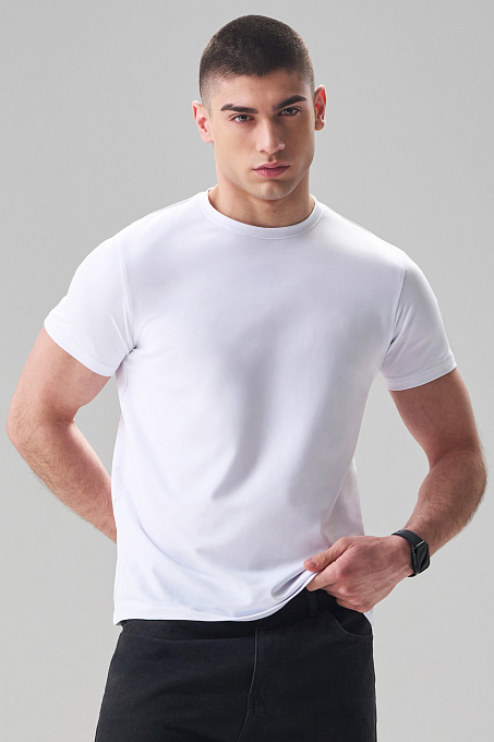 Футболка Basic мужская белая(КК)