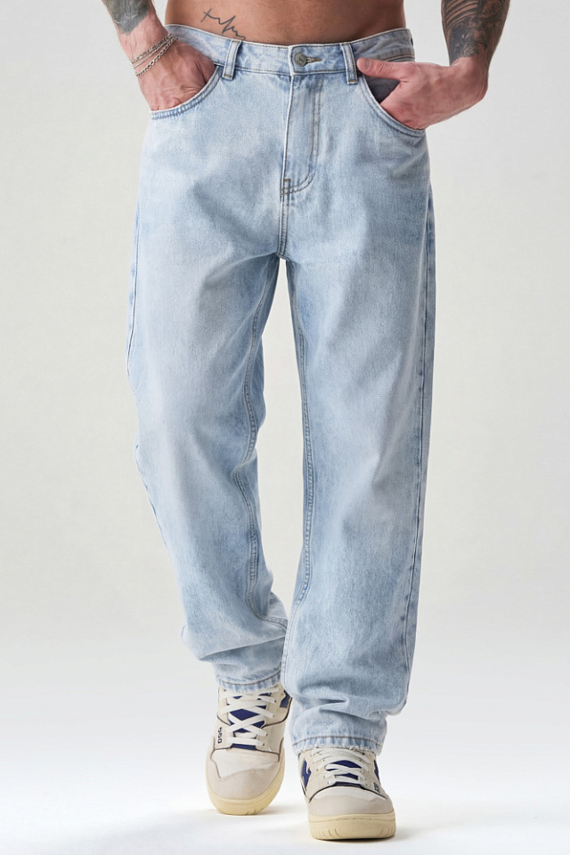 Джинсы Baggy мужские голубые