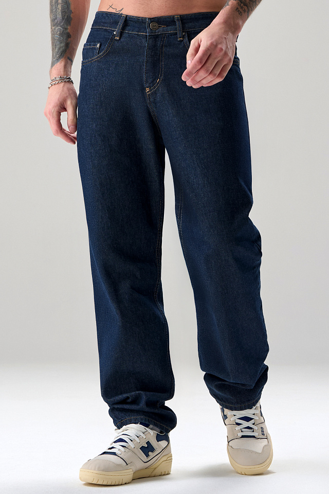Джинсы Baggy мужские темно-синие-К