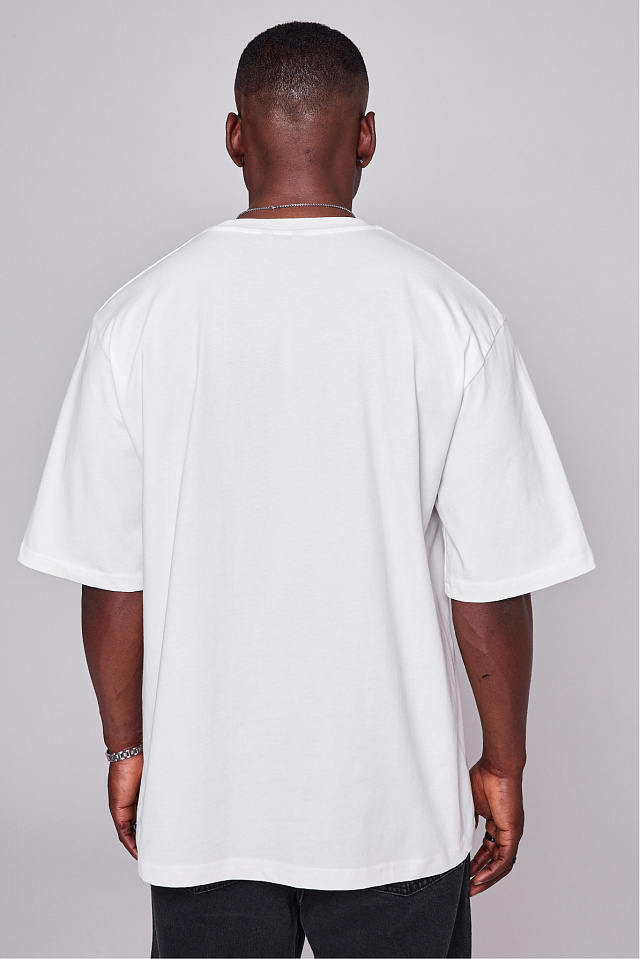 Футболка Oversize Urban Nomad мужская молочная