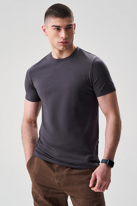 Футболка Basic мужская темно-серая(КК)