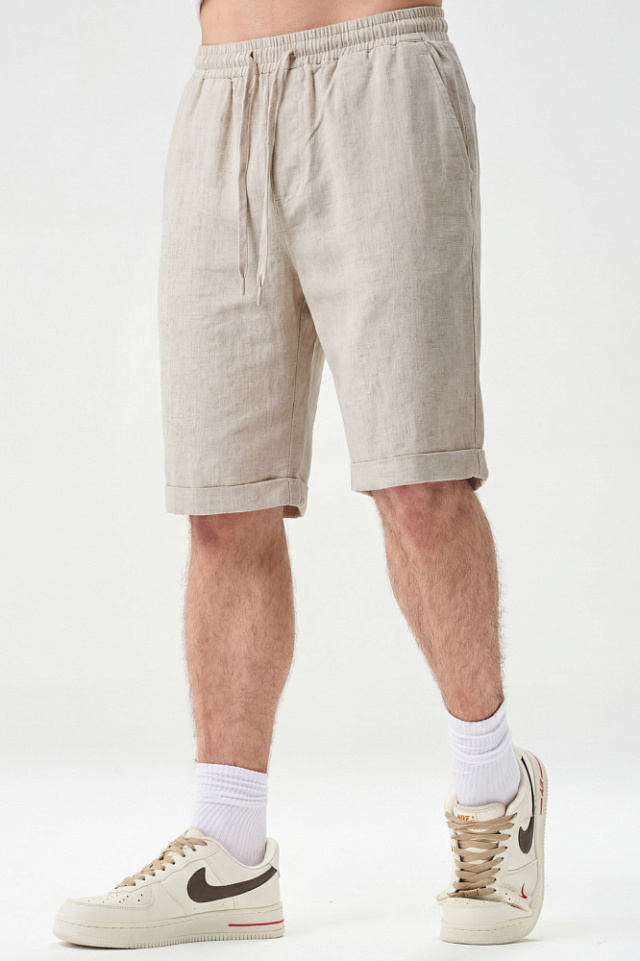 Шорты Flaxy 2.0 мужские льняные светло-бежевые